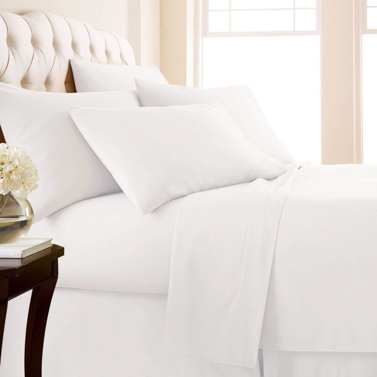 4-Piece: Luxury Home 1000 Thread Count Egyptian Cotton Sheet Sets