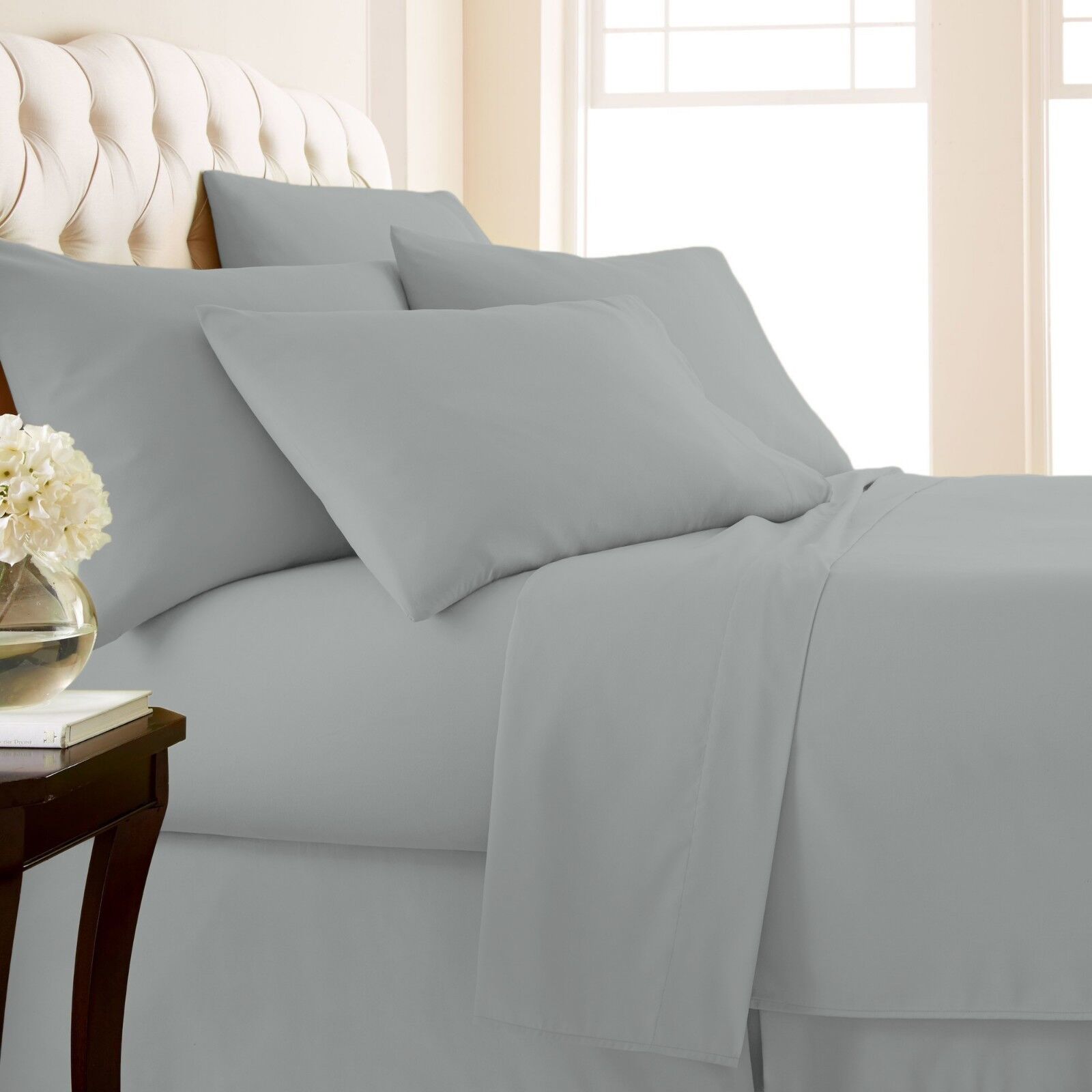4-Piece: Luxury Home 1000 Thread Count Egyptian Cotton Sheet Sets