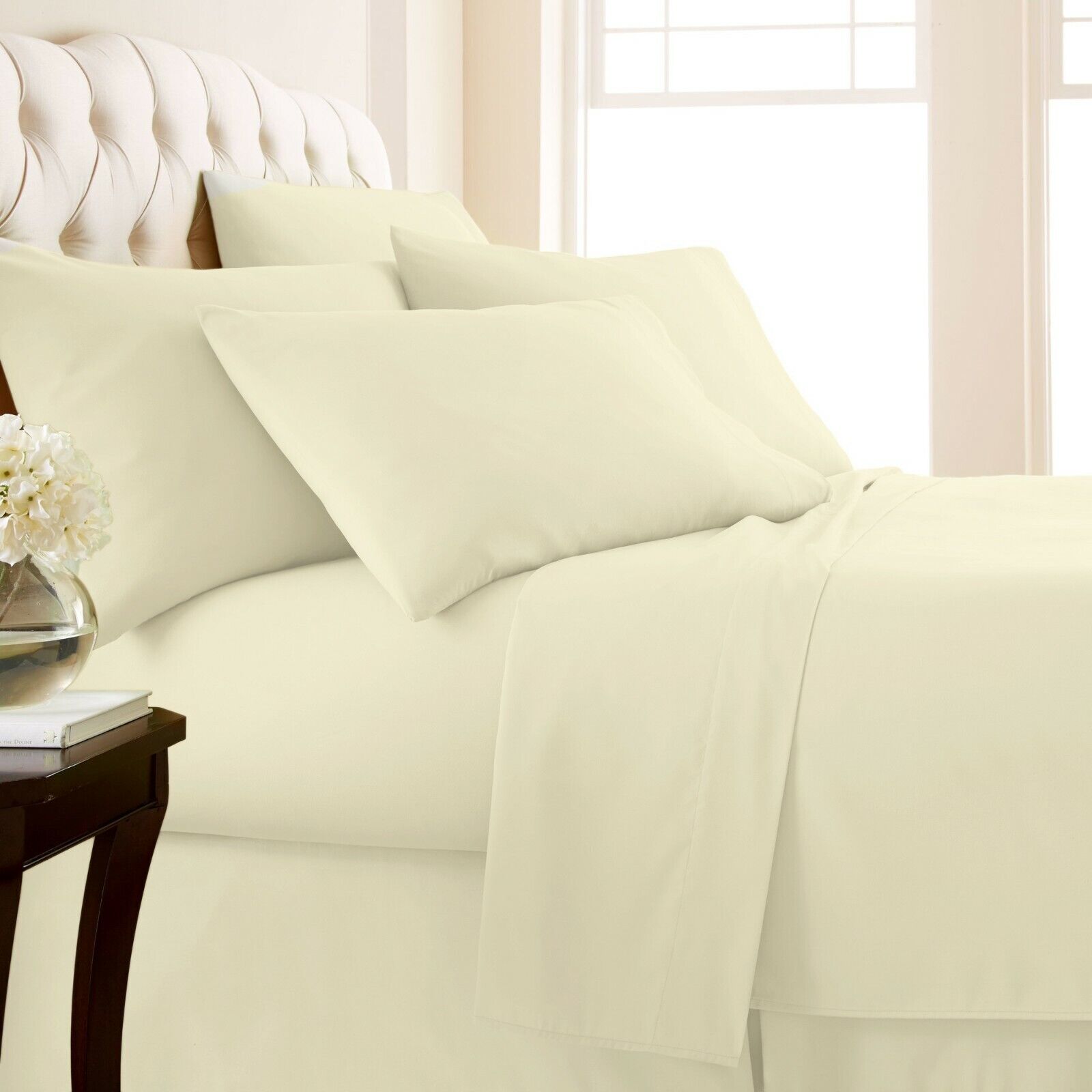 4-Piece: Luxury Home 1000 Thread Count Egyptian Cotton Sheet Sets
